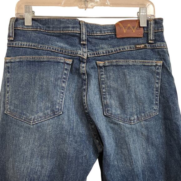 Wrangler Relaxed Fit Flex Jeans Straight Leg Advanced Comfort Denim Size 30x30 - Picture 4 of 7